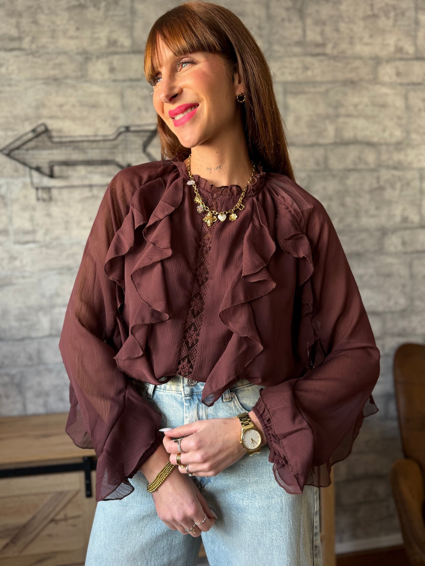 Blouse Cynthia Chocolat