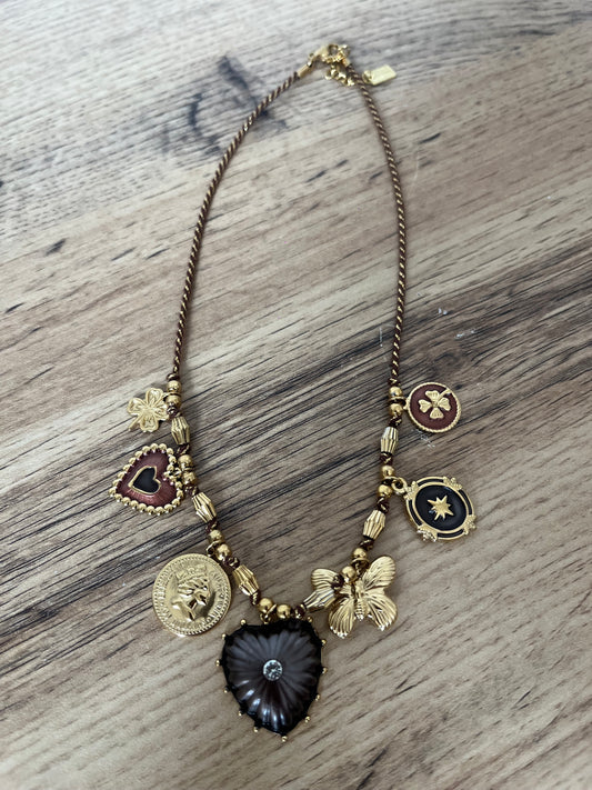 Collier Cœur Chocolat