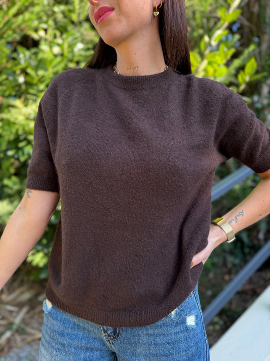 Pull Manche Courte Chocolat