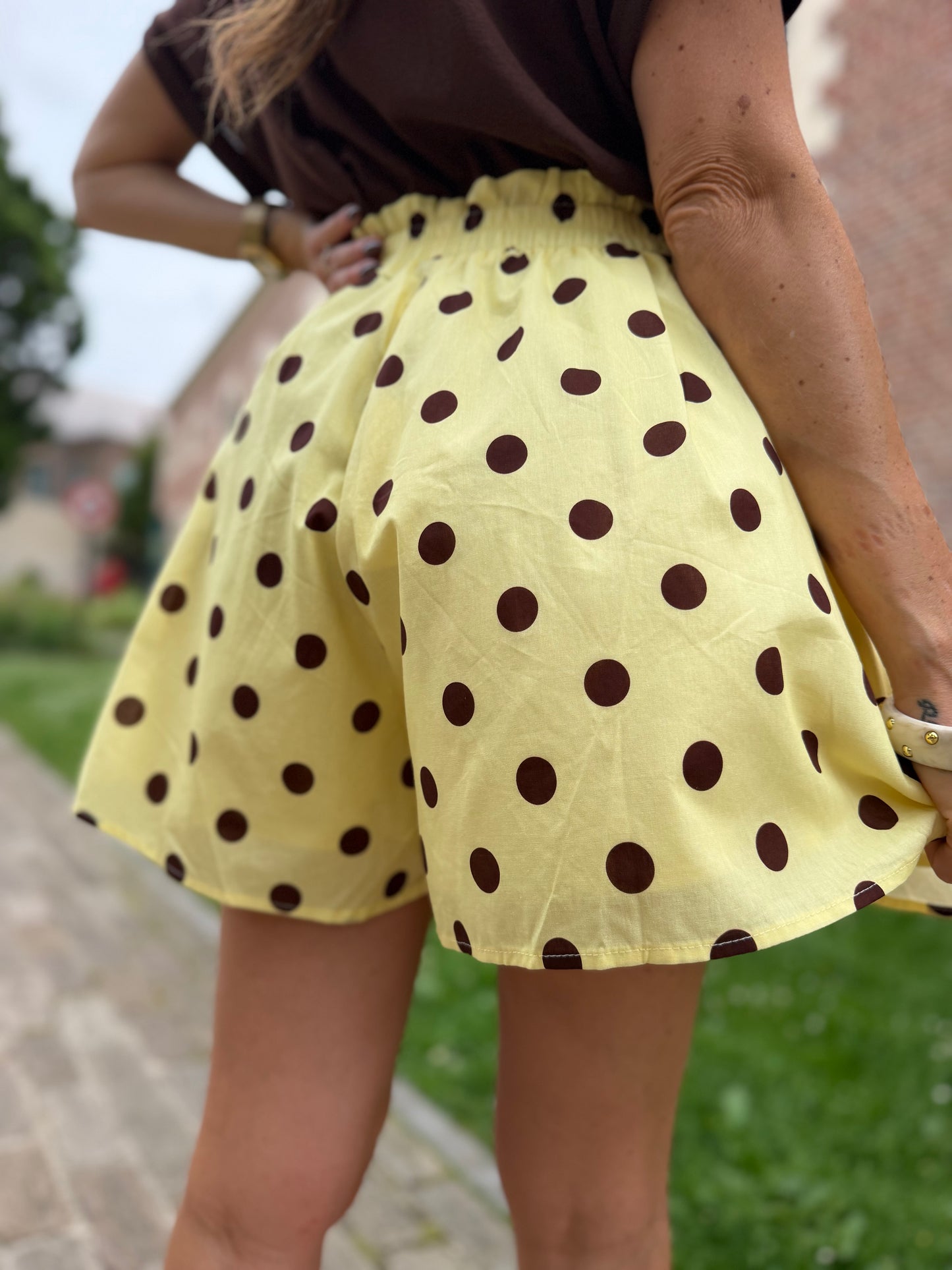 Short Pois Jaune