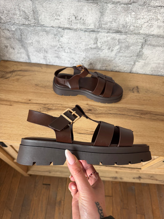 Sandales Abby Chocolat