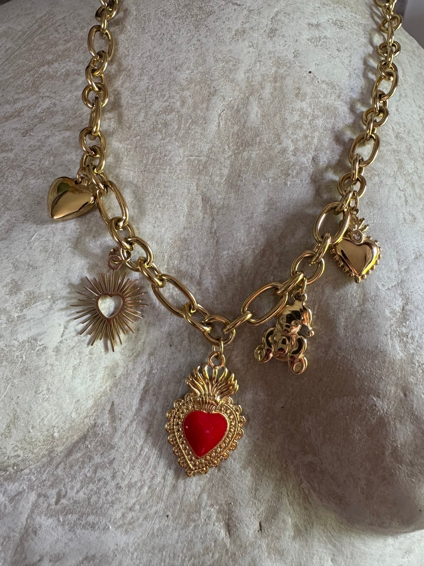 Collier Cœur Rouge