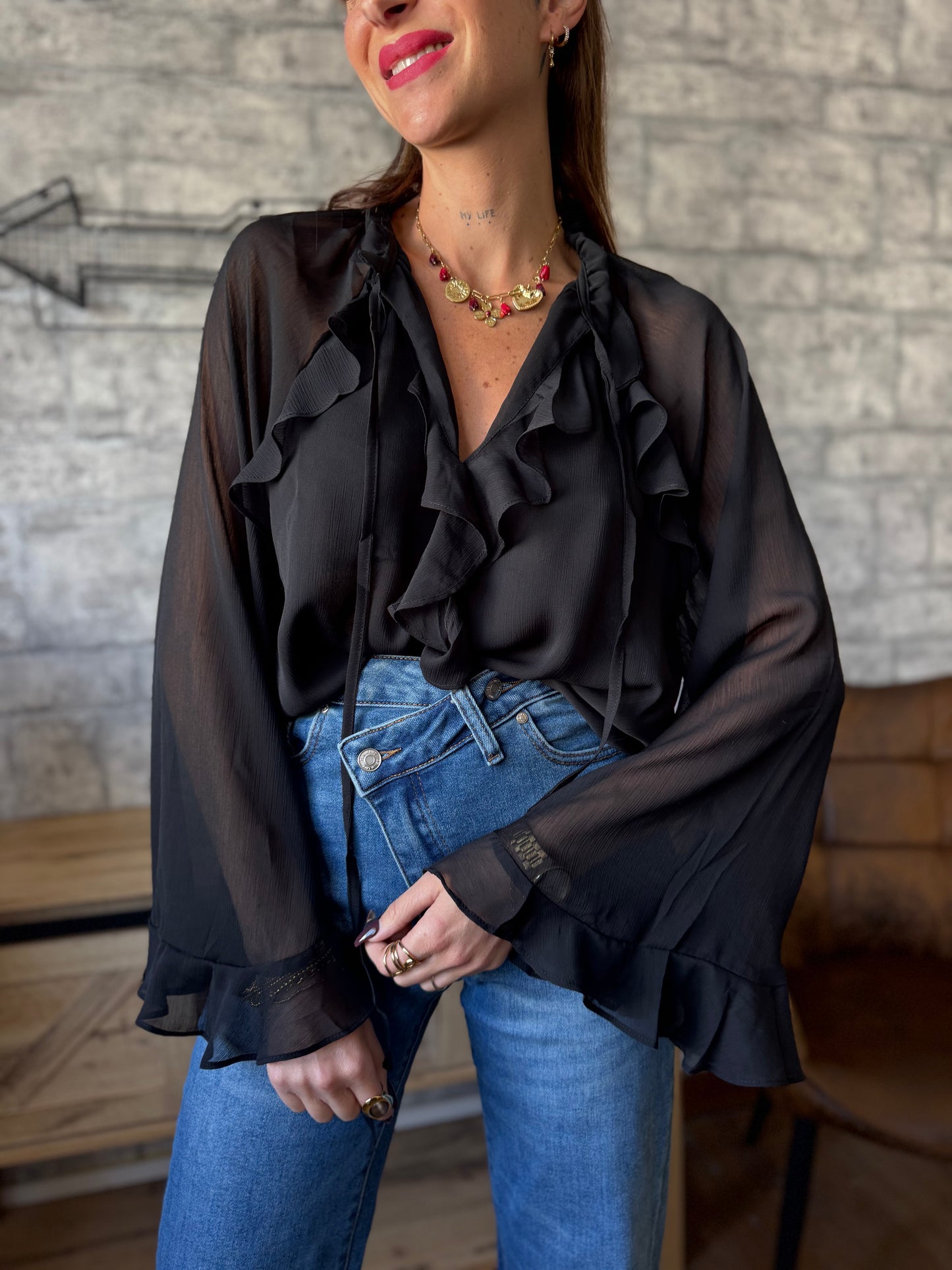 Blouse Serena Noir (taille 36/38)