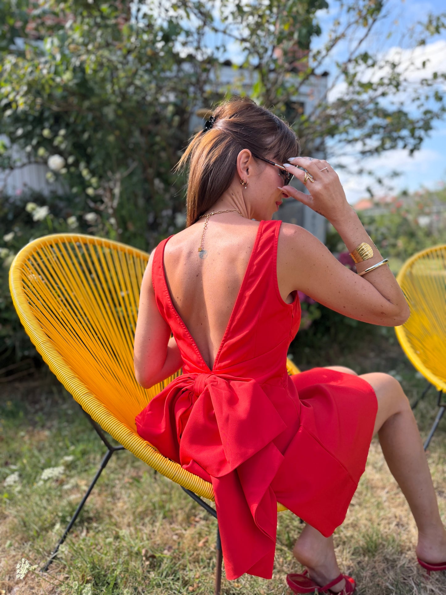 Robe Babydoll Rouge/orangé