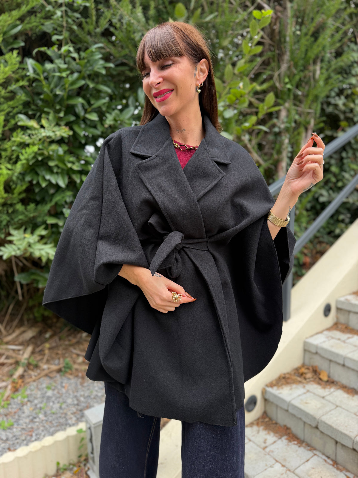 Manteau Cape Noir