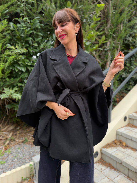 Manteau Cape Noir