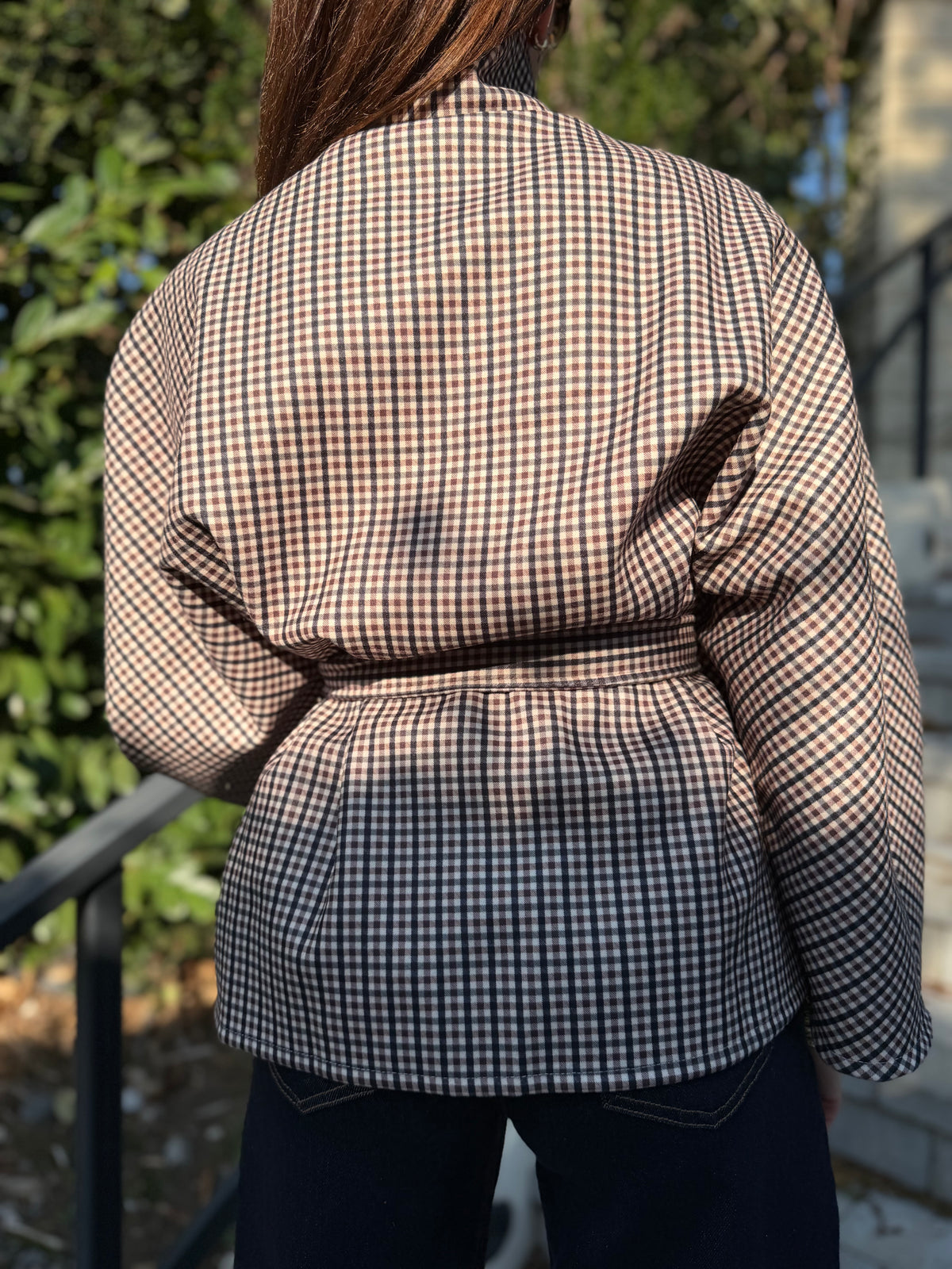Manteau Cape Carreaux
