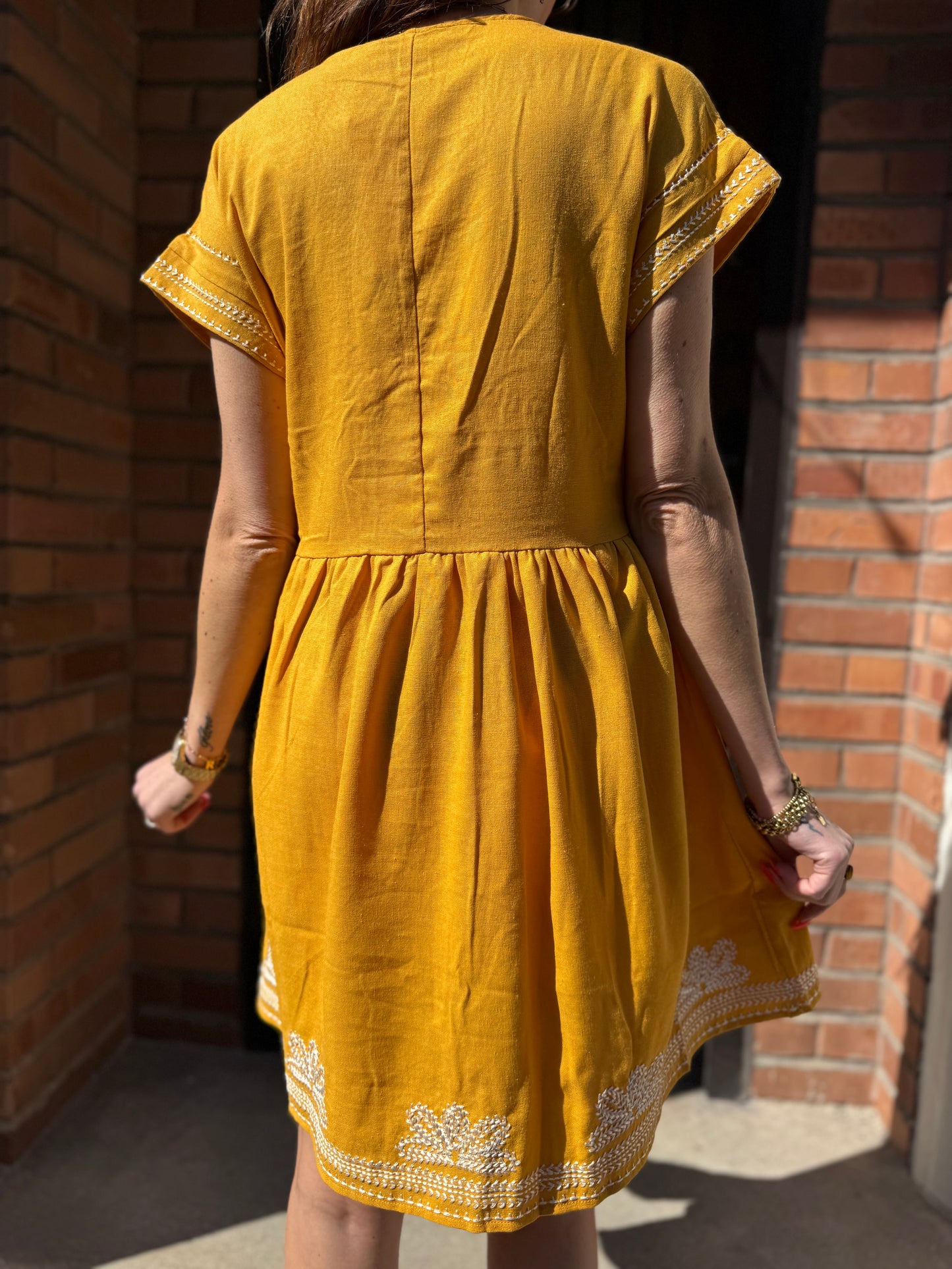 Robe Zoé Moutarde