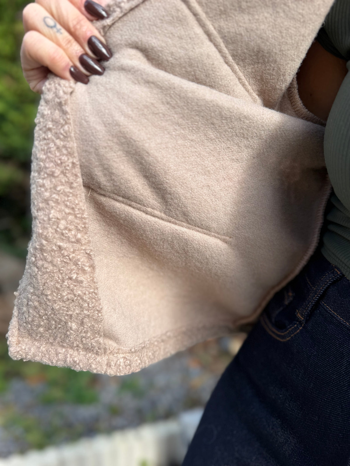 Veste Bouclette Sable