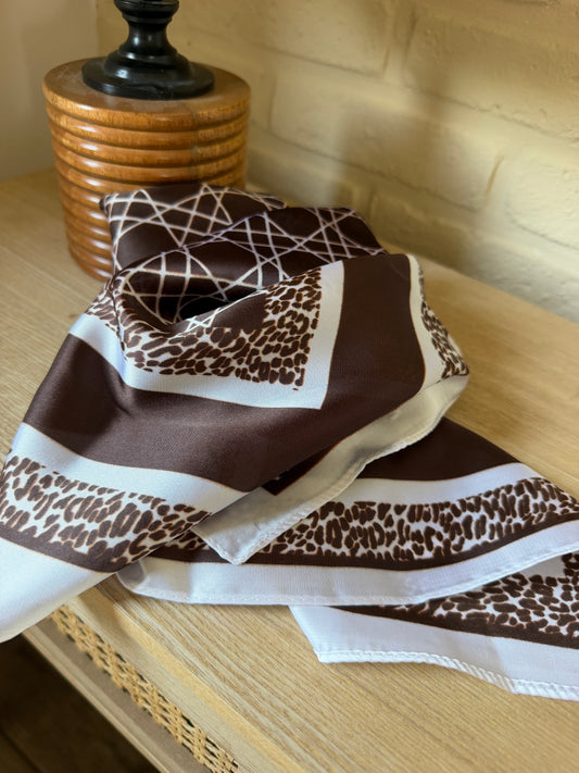 Foulard Imrpime Chocolat