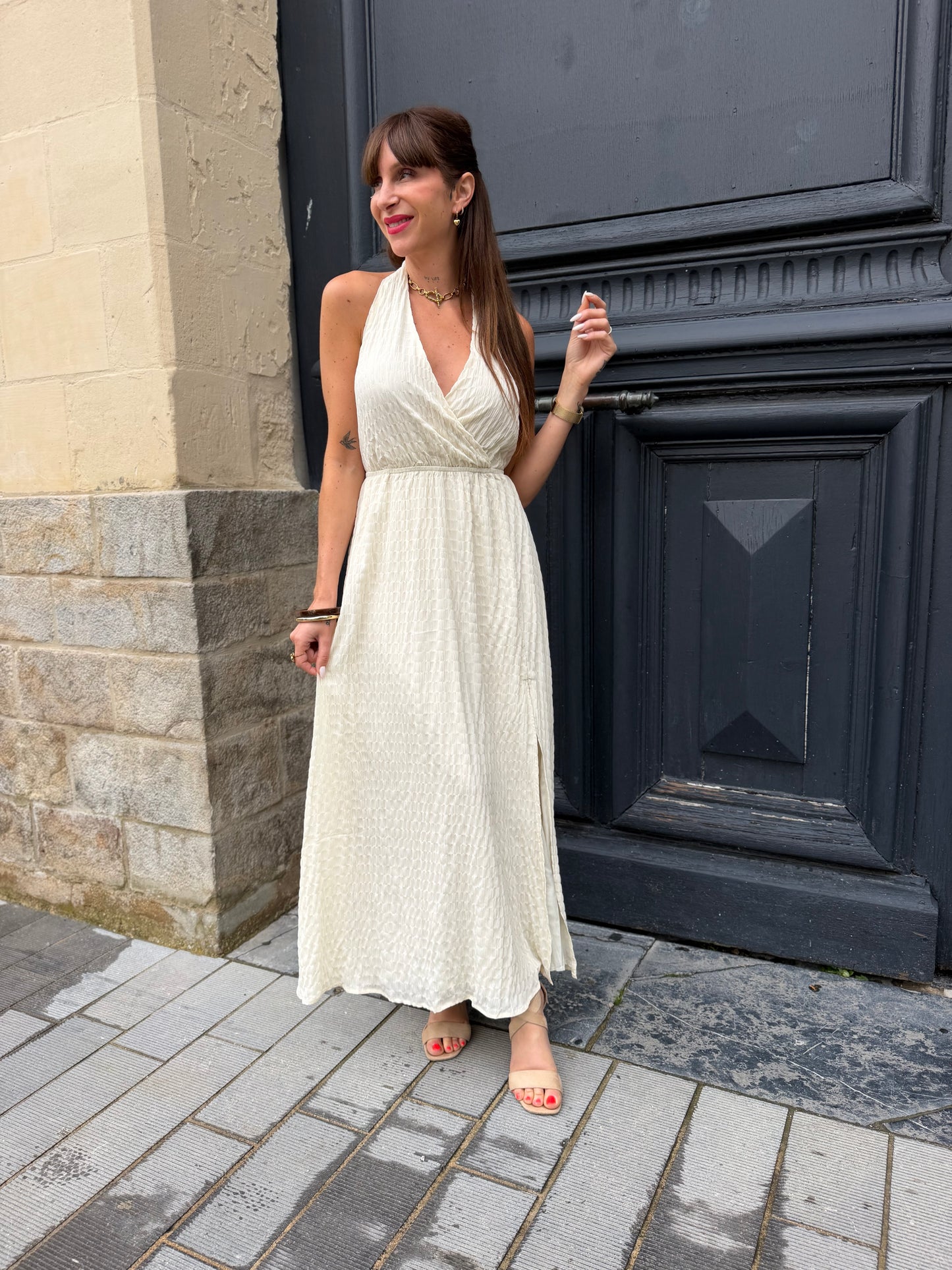 Robe Tiana Beige
