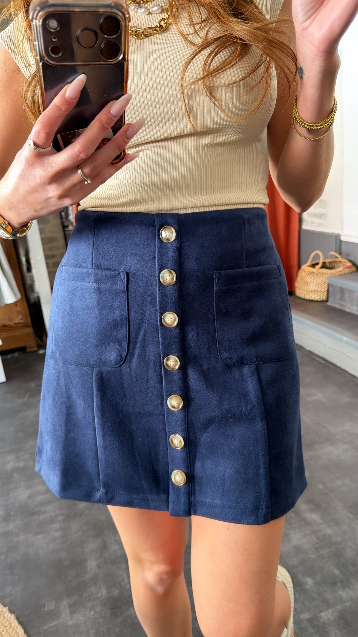 Jupe Bleu Marine (taille SM)