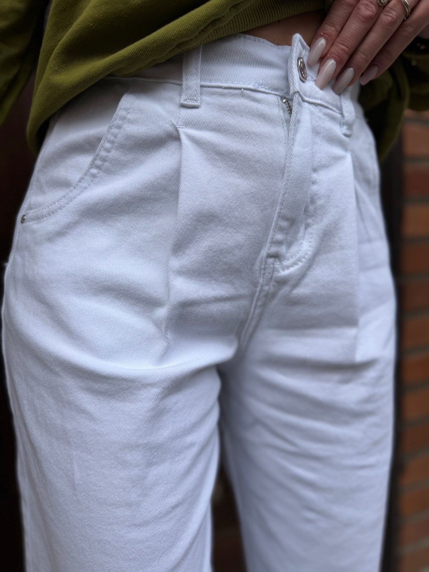 Jean's Ballon Slouchy Blanc (taille 40 et 42)