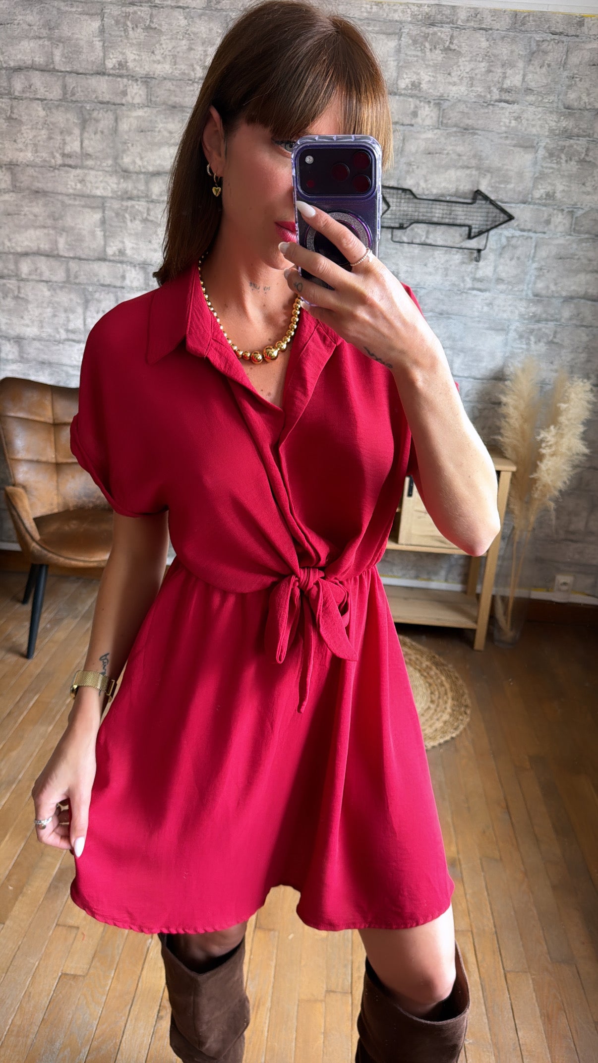 Robe Caline Bordeaux