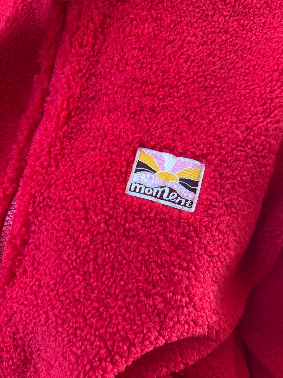 Veste Teddy Rouge