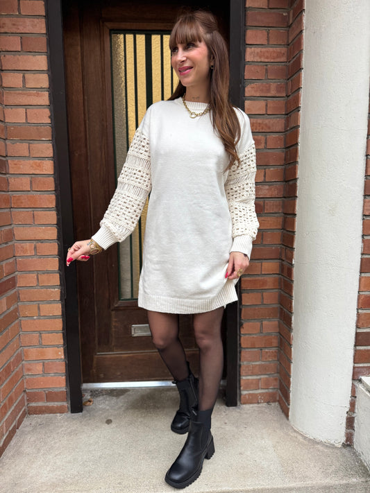 Robe Pull Bibou Écru