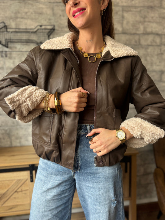 Veste Bomber Castor