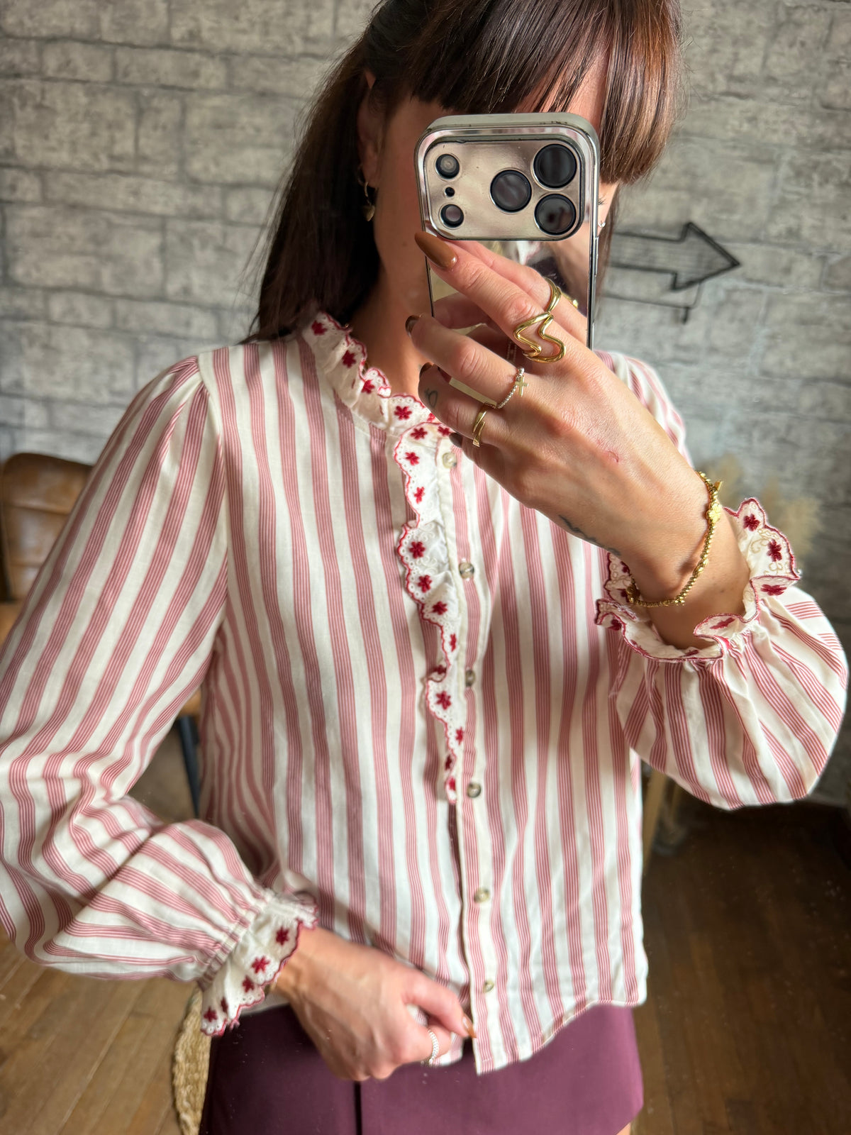 Chemise Loanne Bordeaux