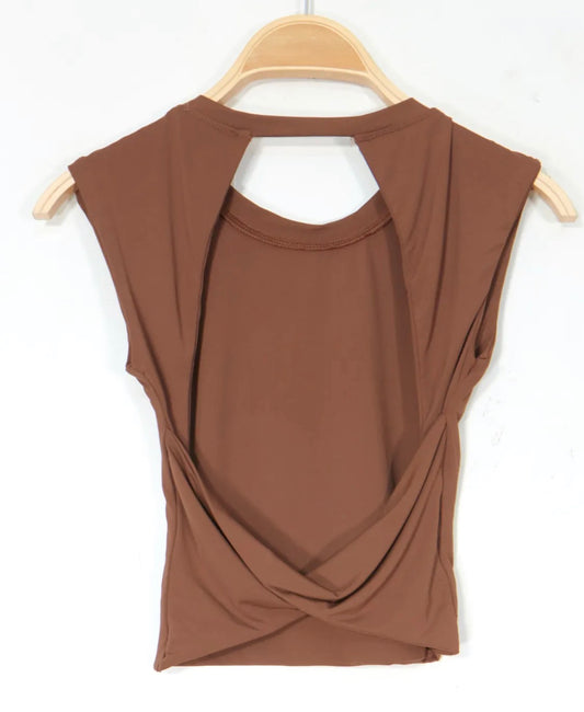 Top Dos Nu Marron