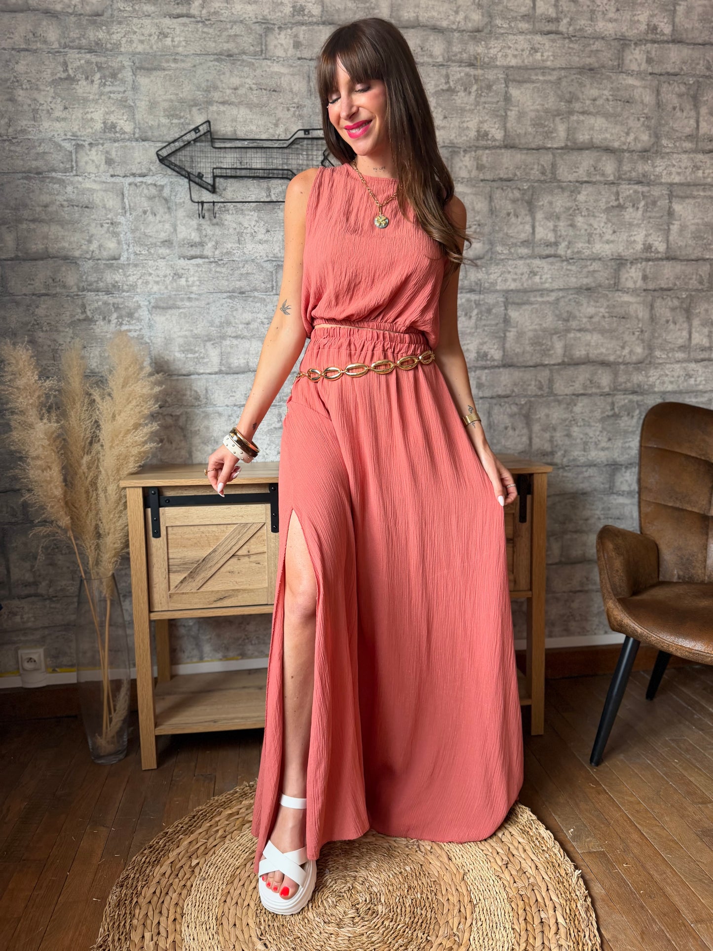 Ensemble Tom Vieux Rose