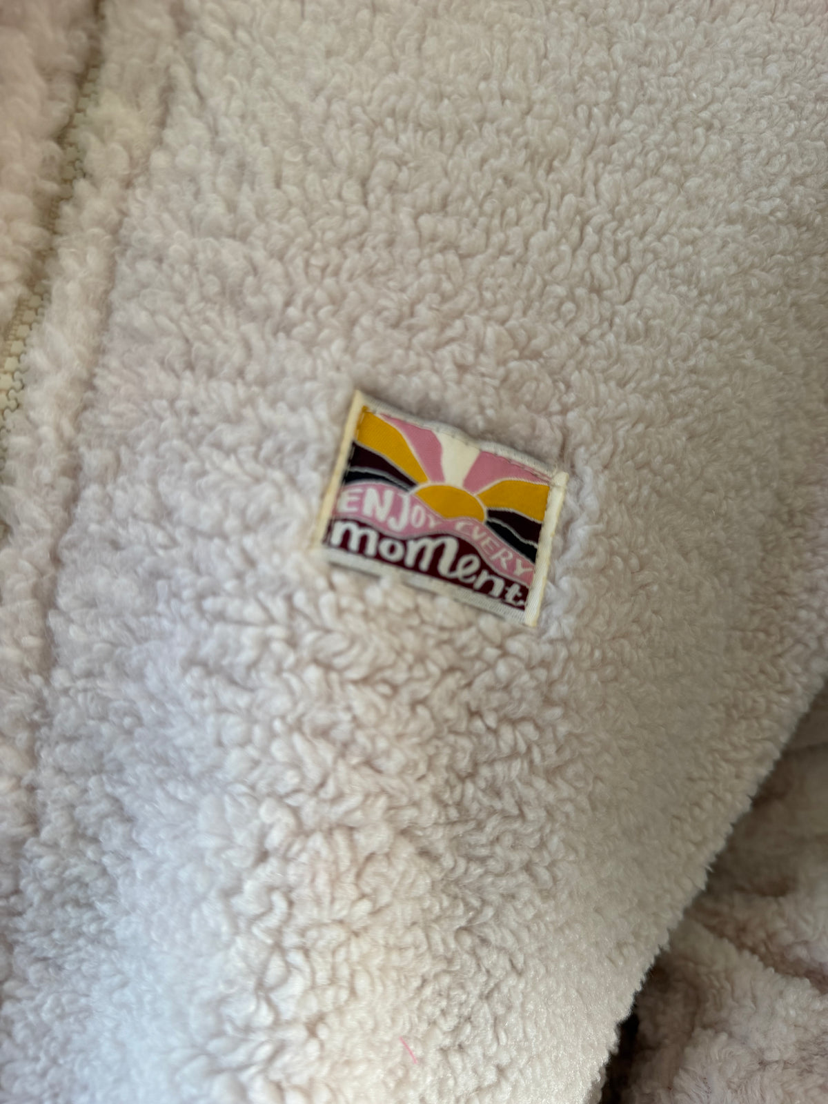 Veste Teddy Écru