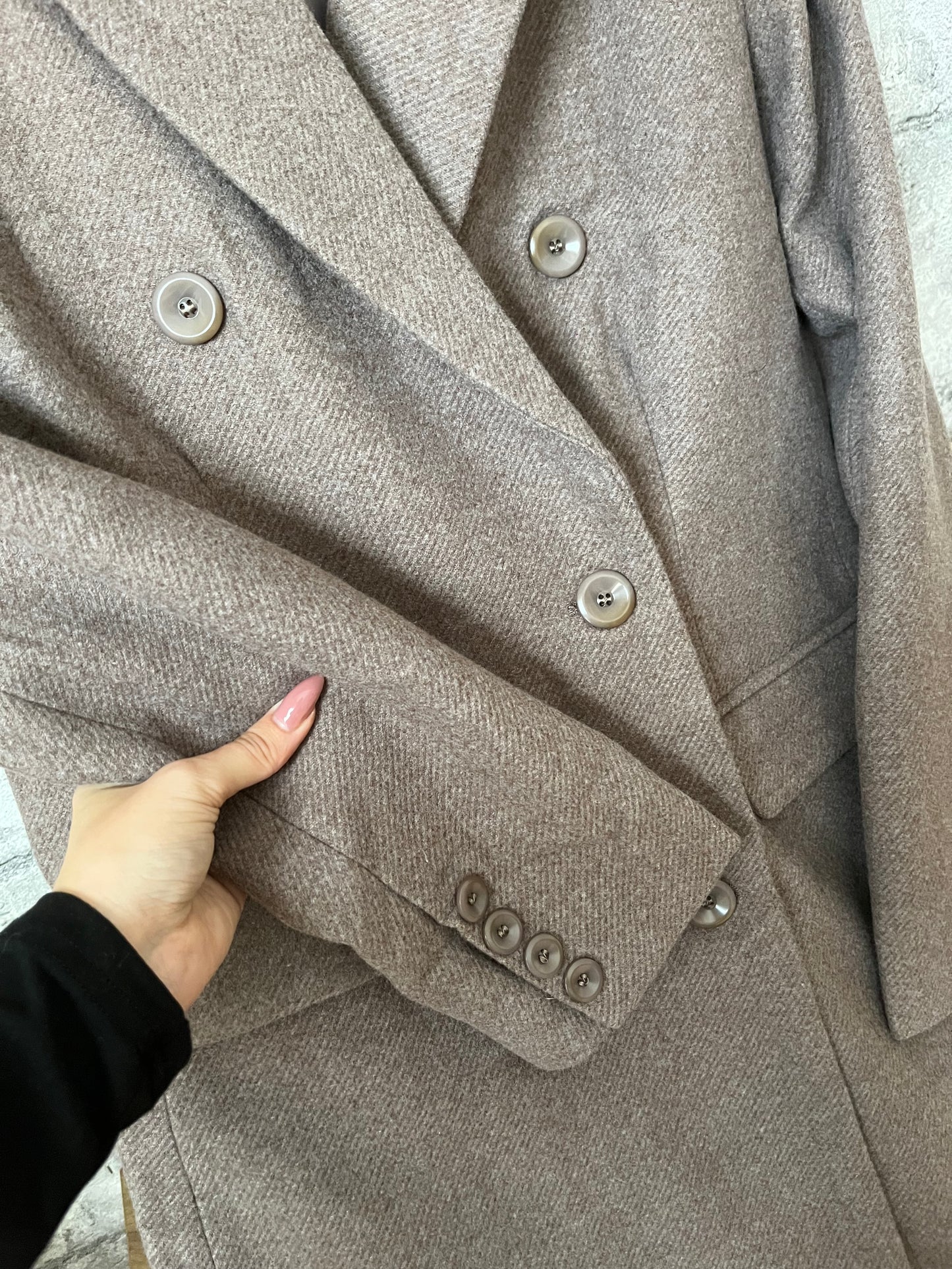 Manteau Lainage Taupe
