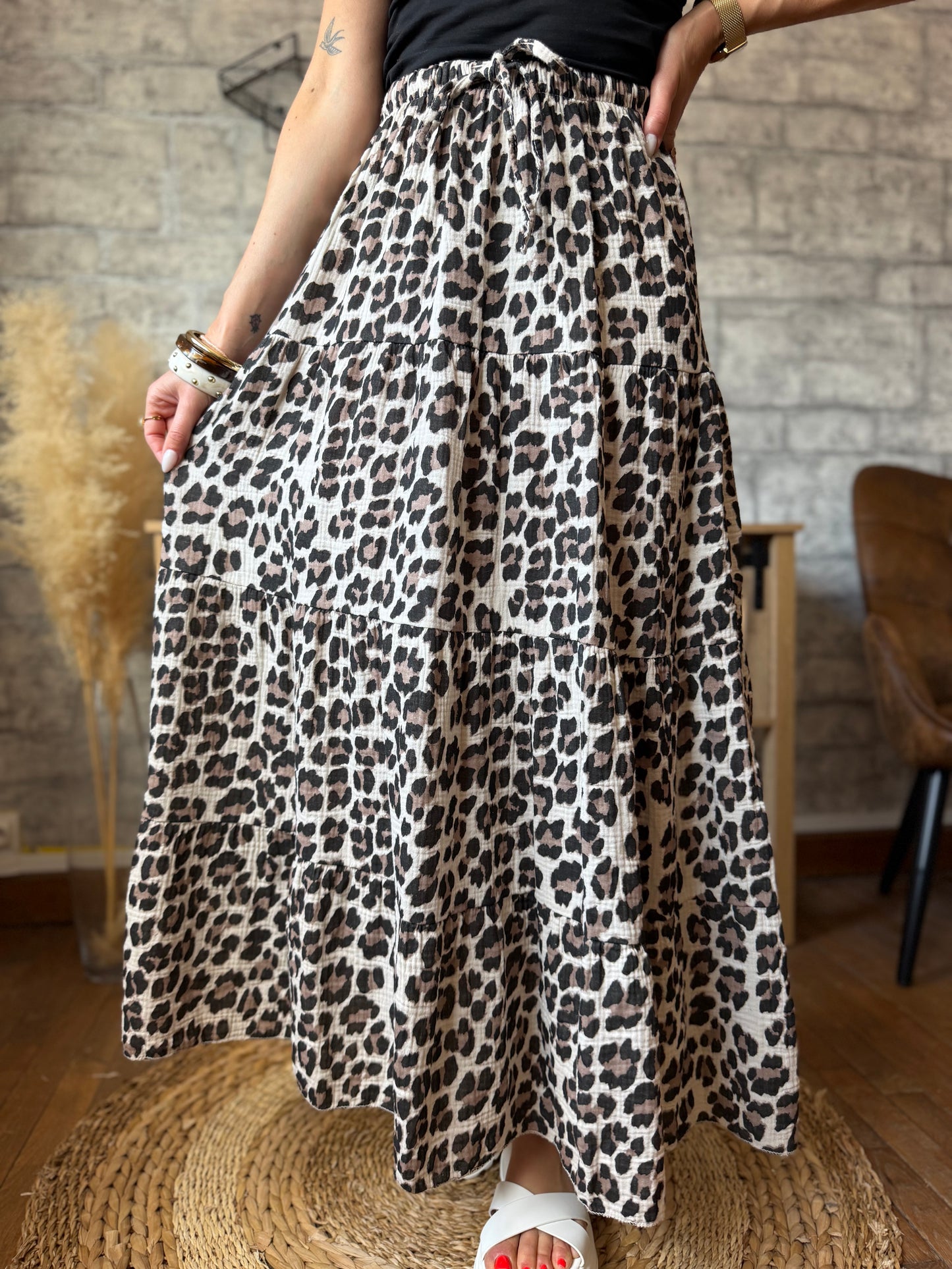 Jupe Leopard