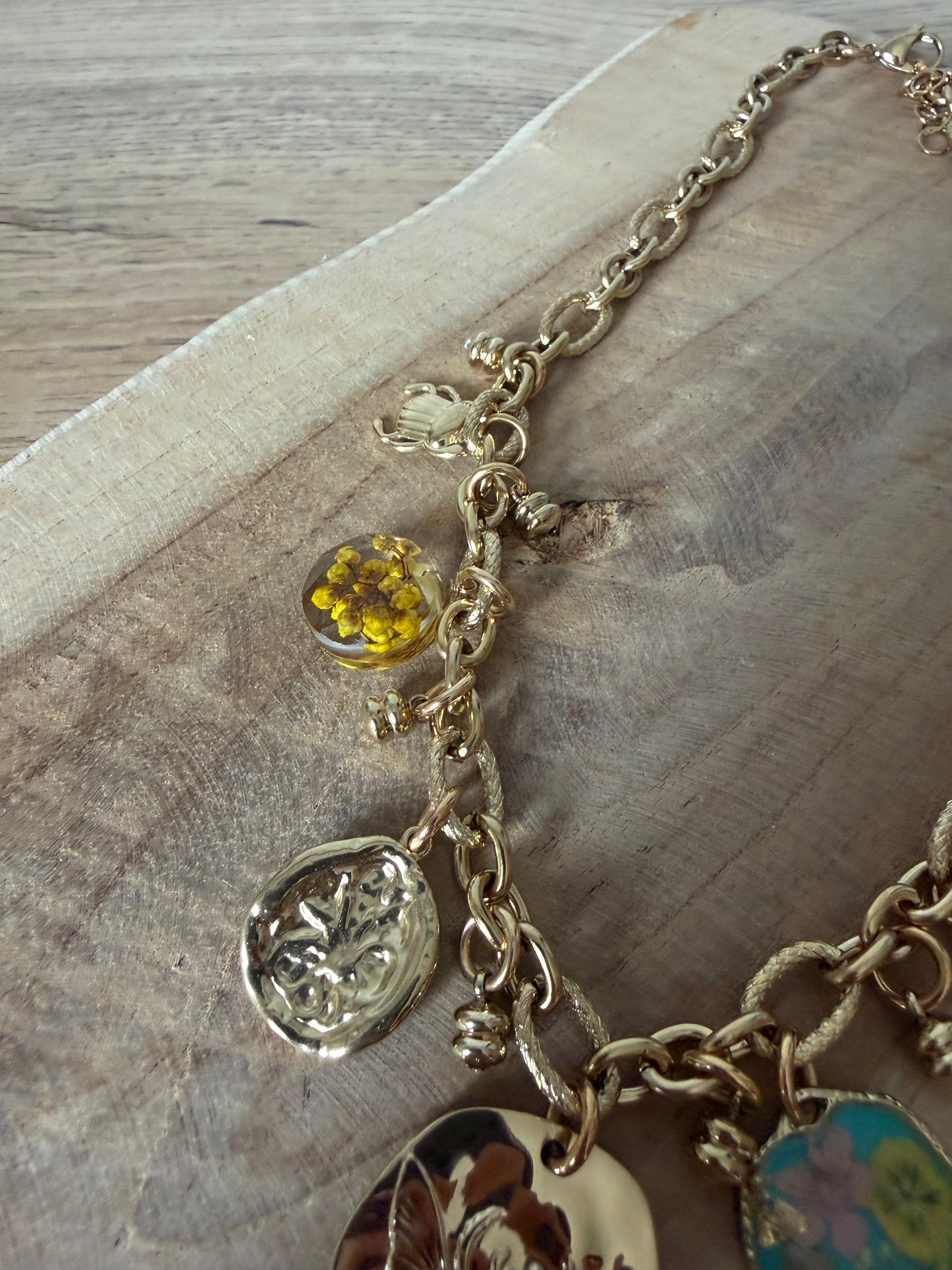 Collier Fleurs Séchées