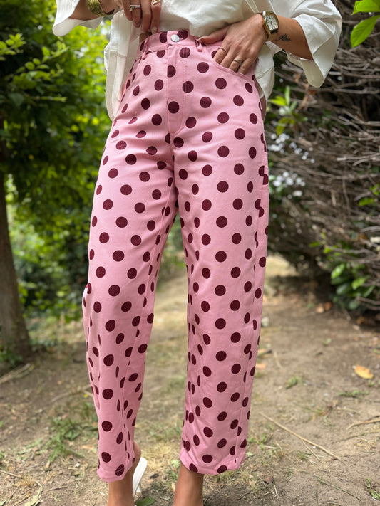 Jean’s Ballon Rose Pois