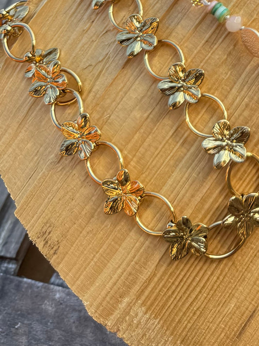 Collier fleur bonheur