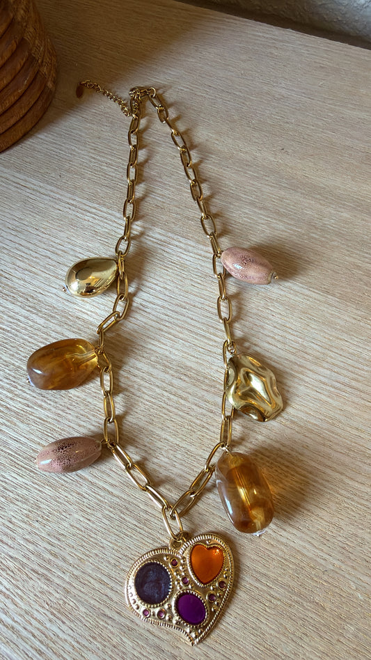 Collier Cœur Color