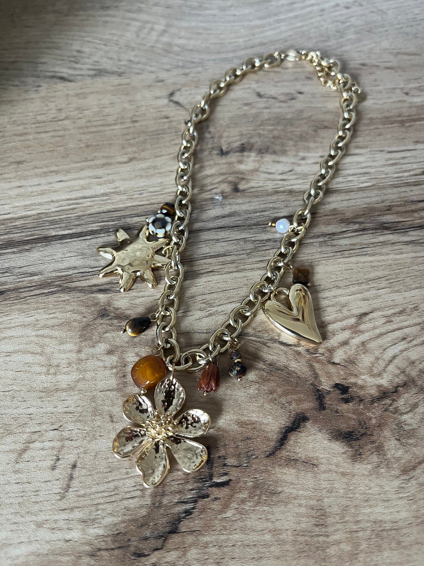 Collier Breloques Flowers