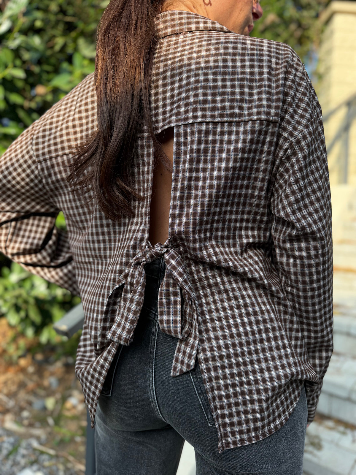 Chemise Carreaux Chocolat