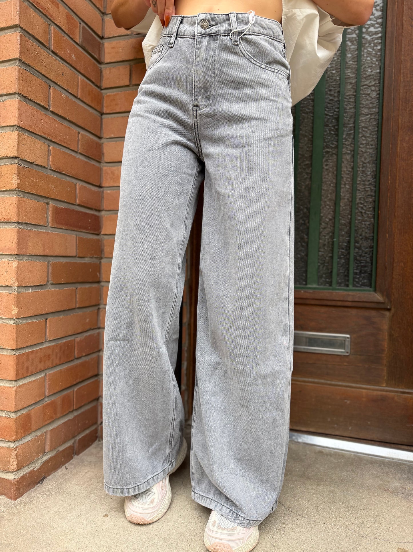 Jean’s Wide Gris Souris