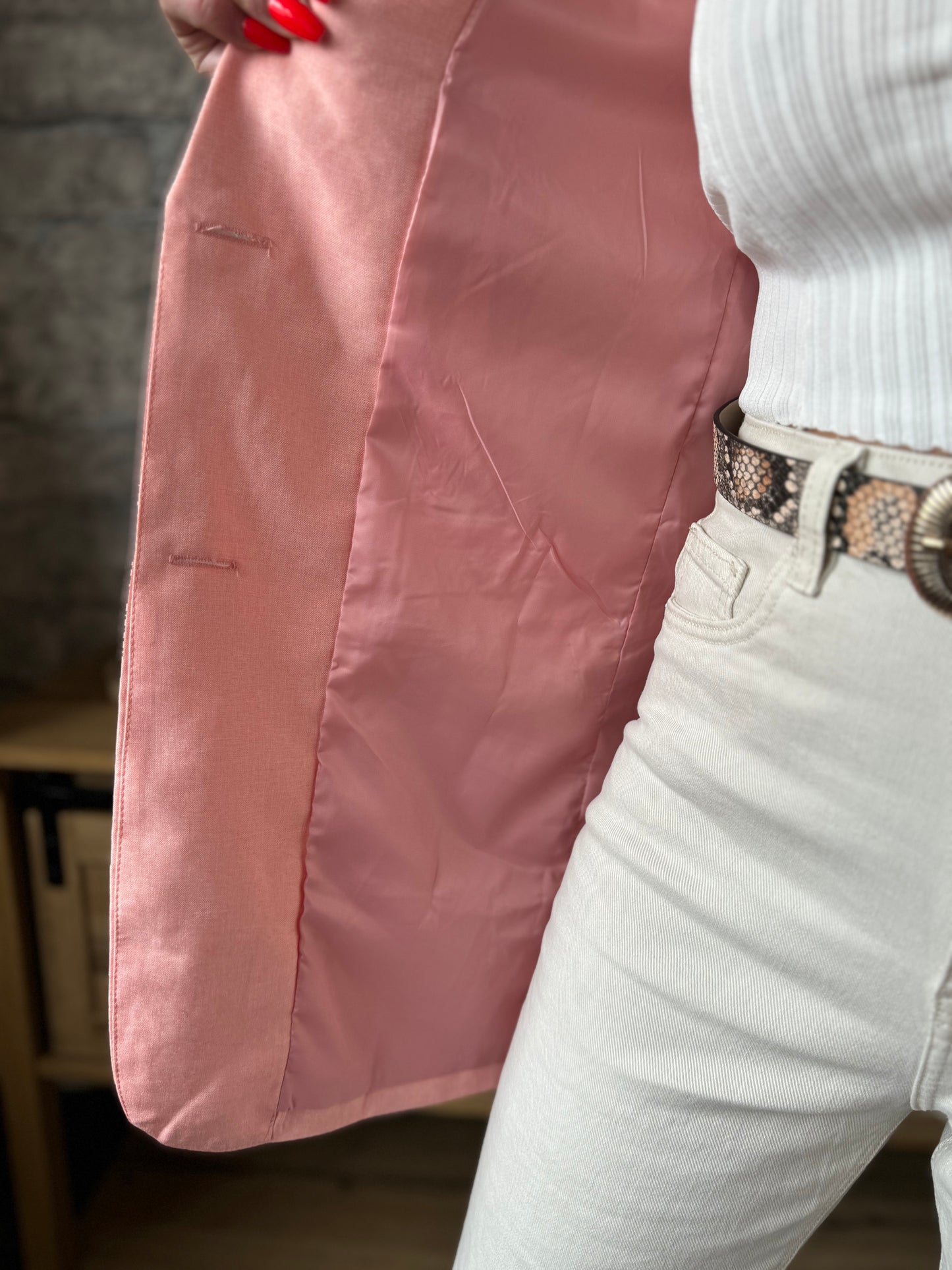 Veste Blazer Kio Rose Pastel