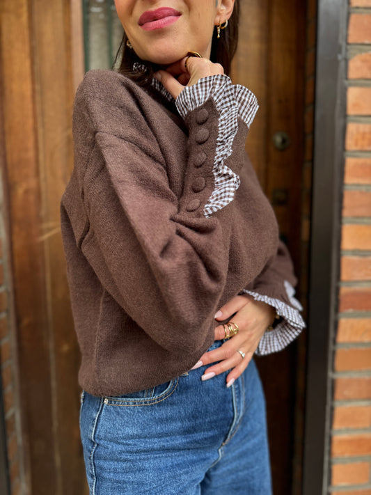 Pull Col Vichy