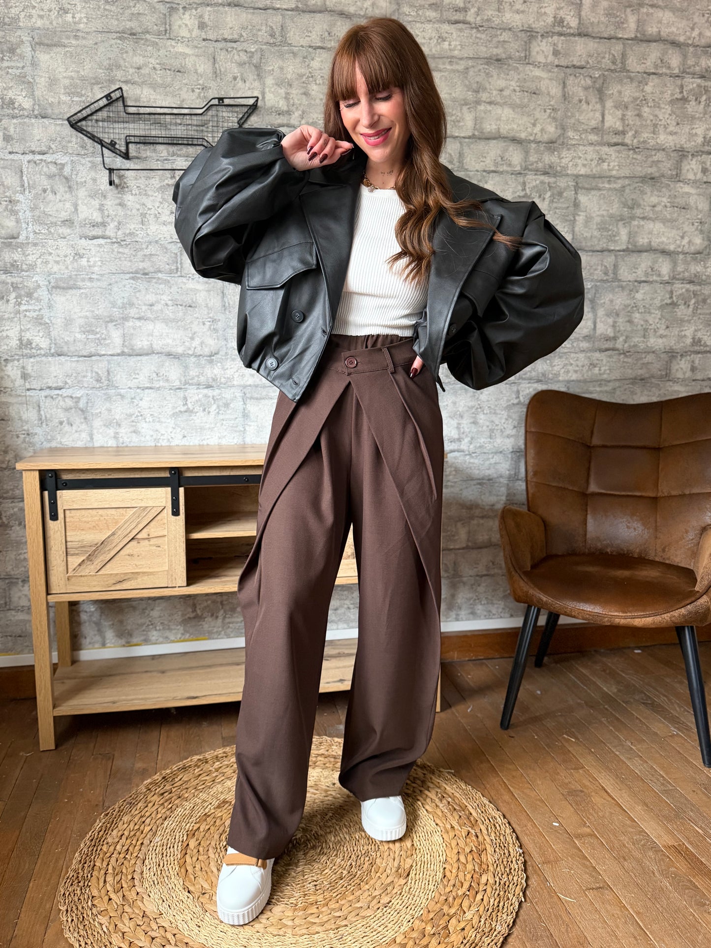 Pantalon Marlone Chocolat