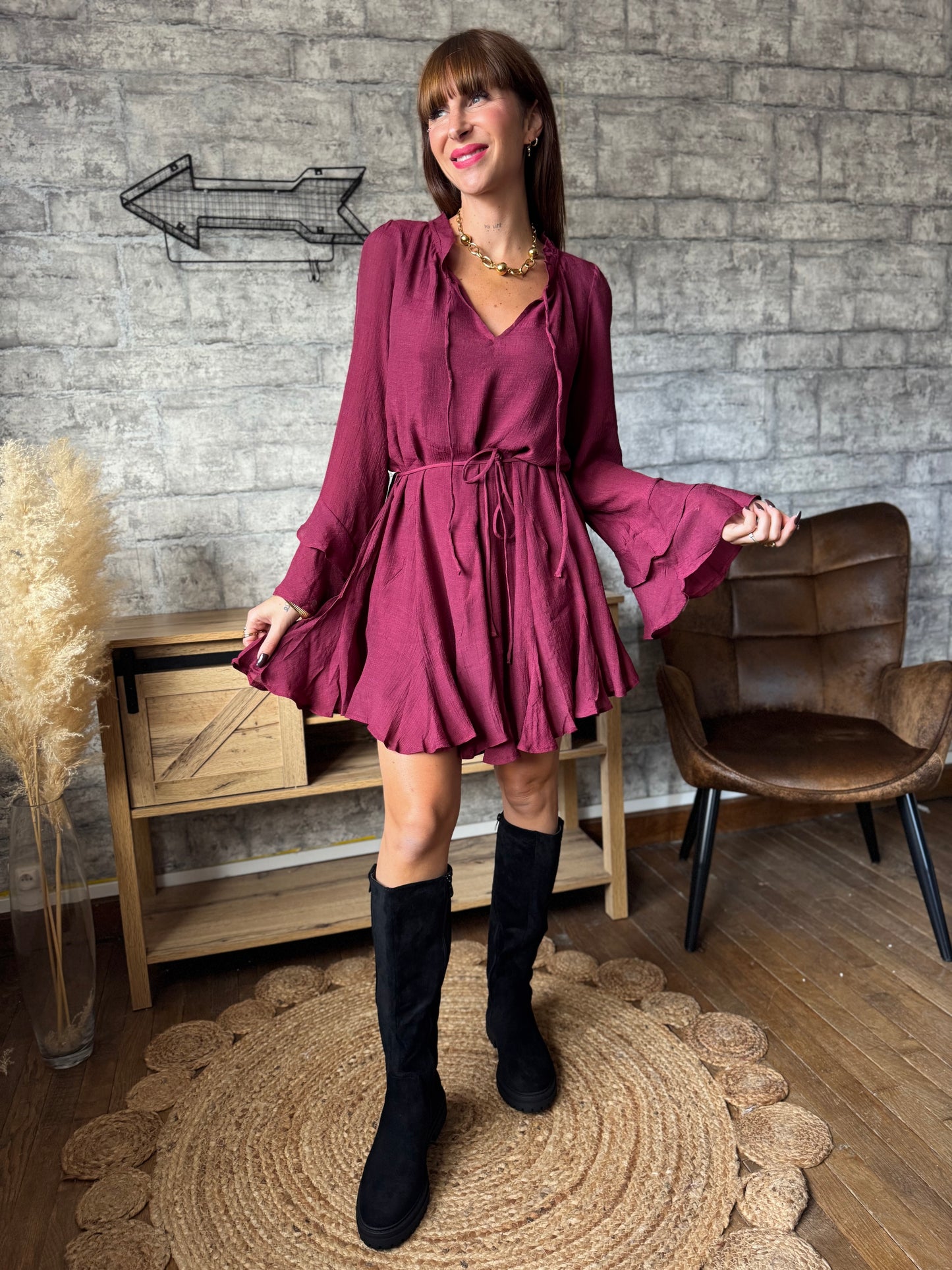 Robe Emy Bordeaux