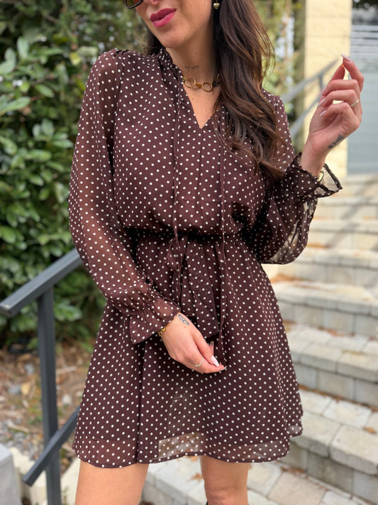 Robe Pois Chocolat