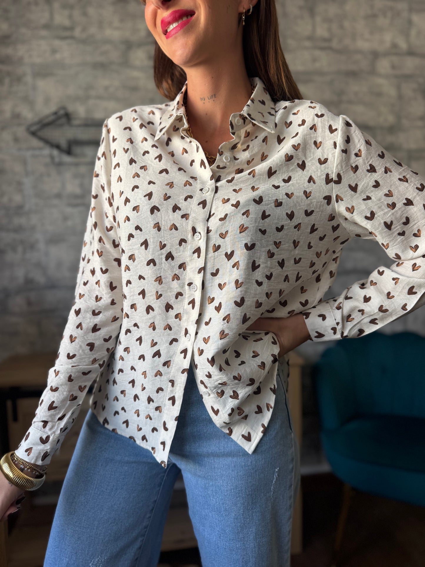 Chemise Cœur choco