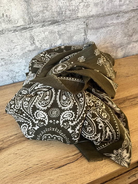 Écharpe Imprimé Kaki