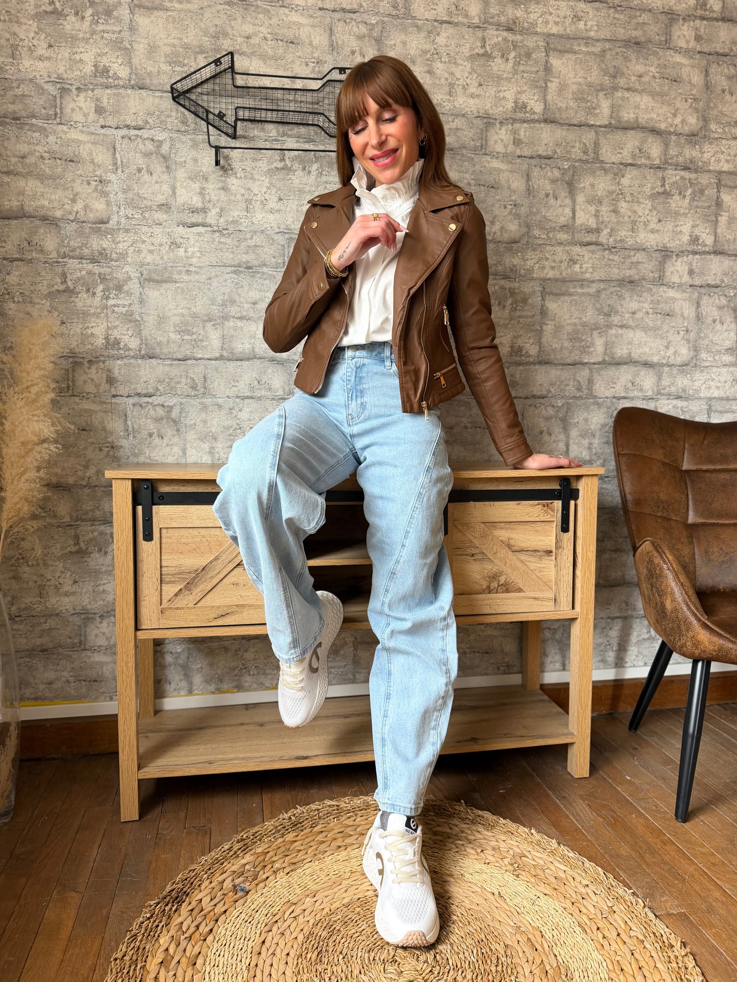 Veste Perfecto Chocolat (Taille M)