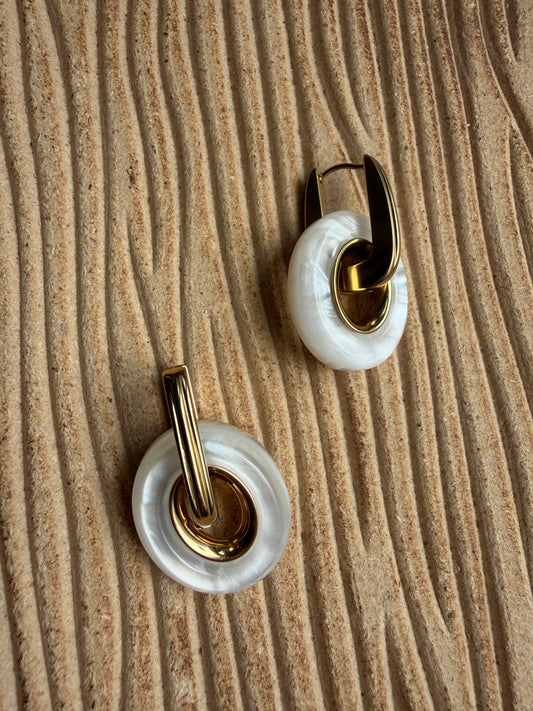 Boucle D’oreille Lio Blanc