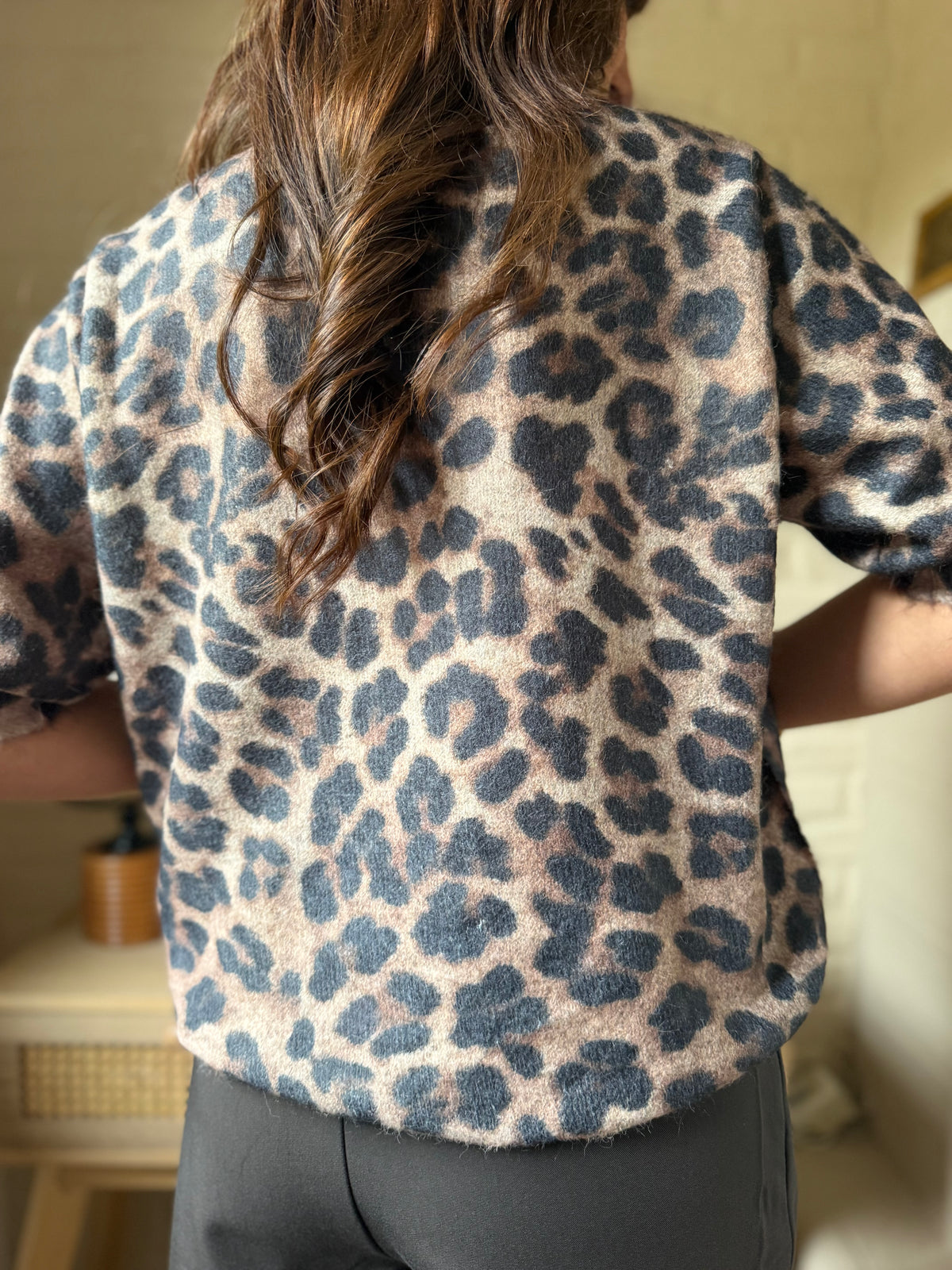 Pull Manche Courte Léopard