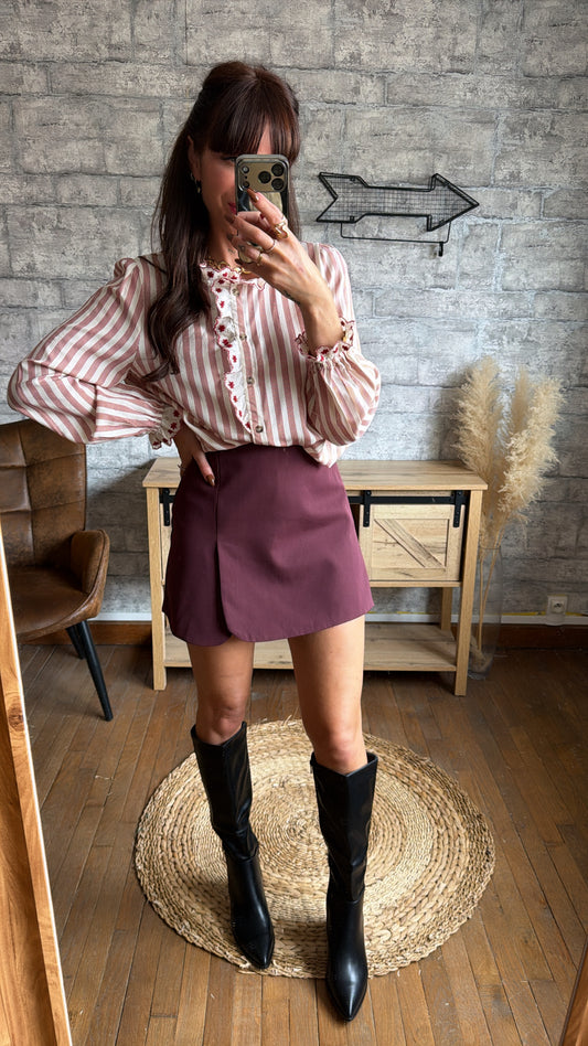 Chemise Loanne Bordeaux