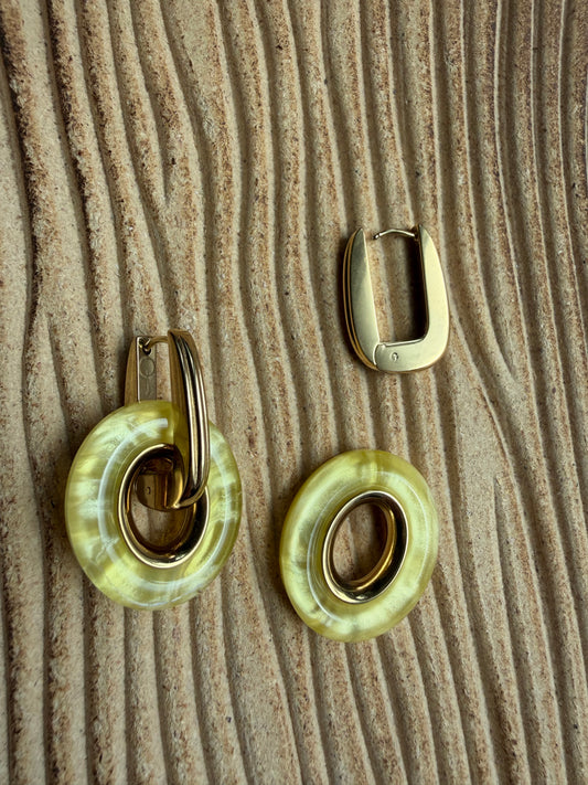 Boucle D’oreille Lio Jaune