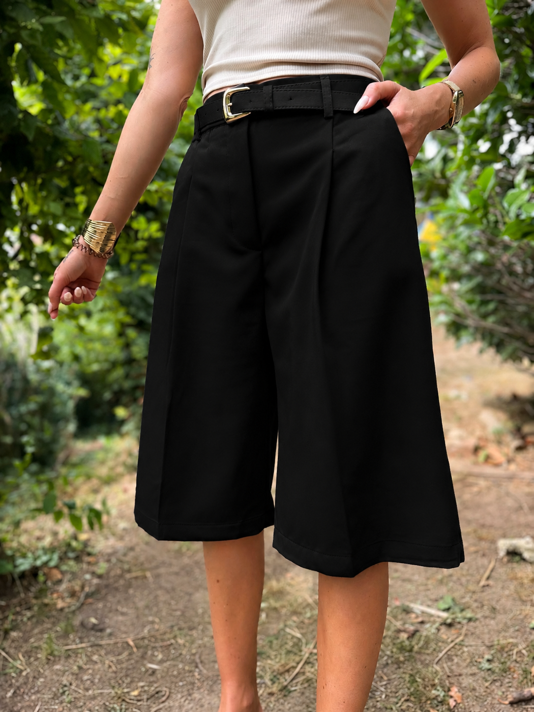 Short Bermuda Pince Noir