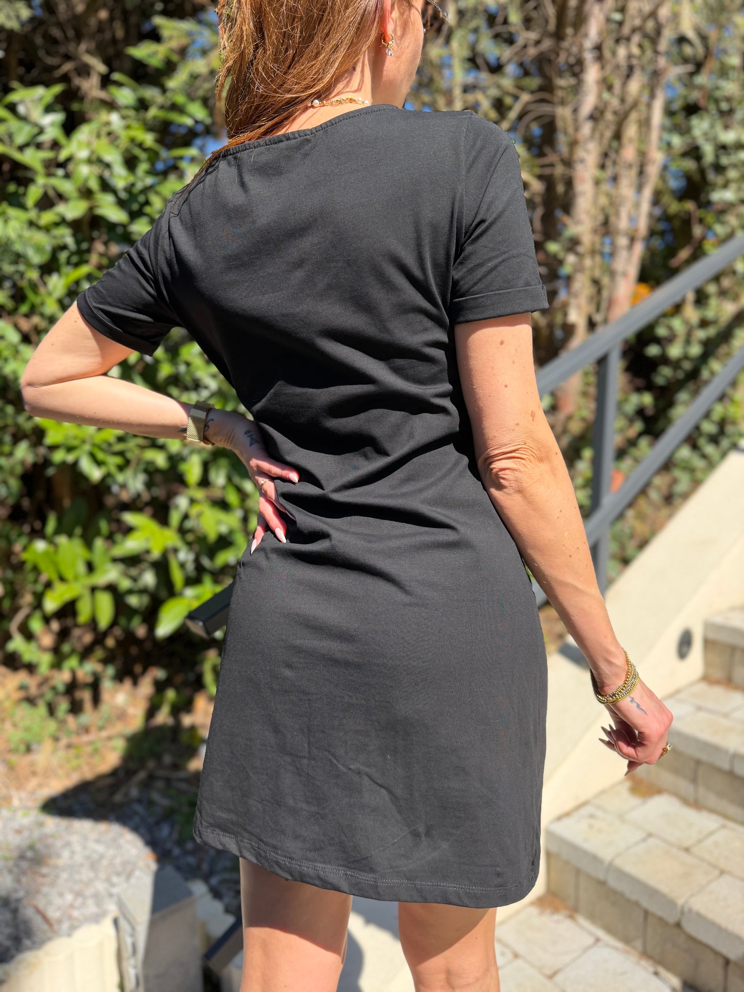 Robe Noeud Courte Noir