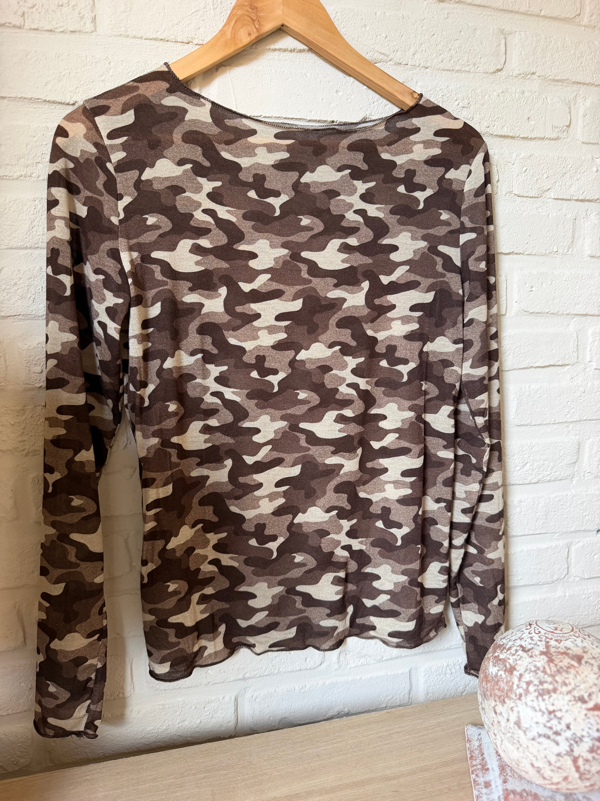 Top Cachemire Camouflage Choco