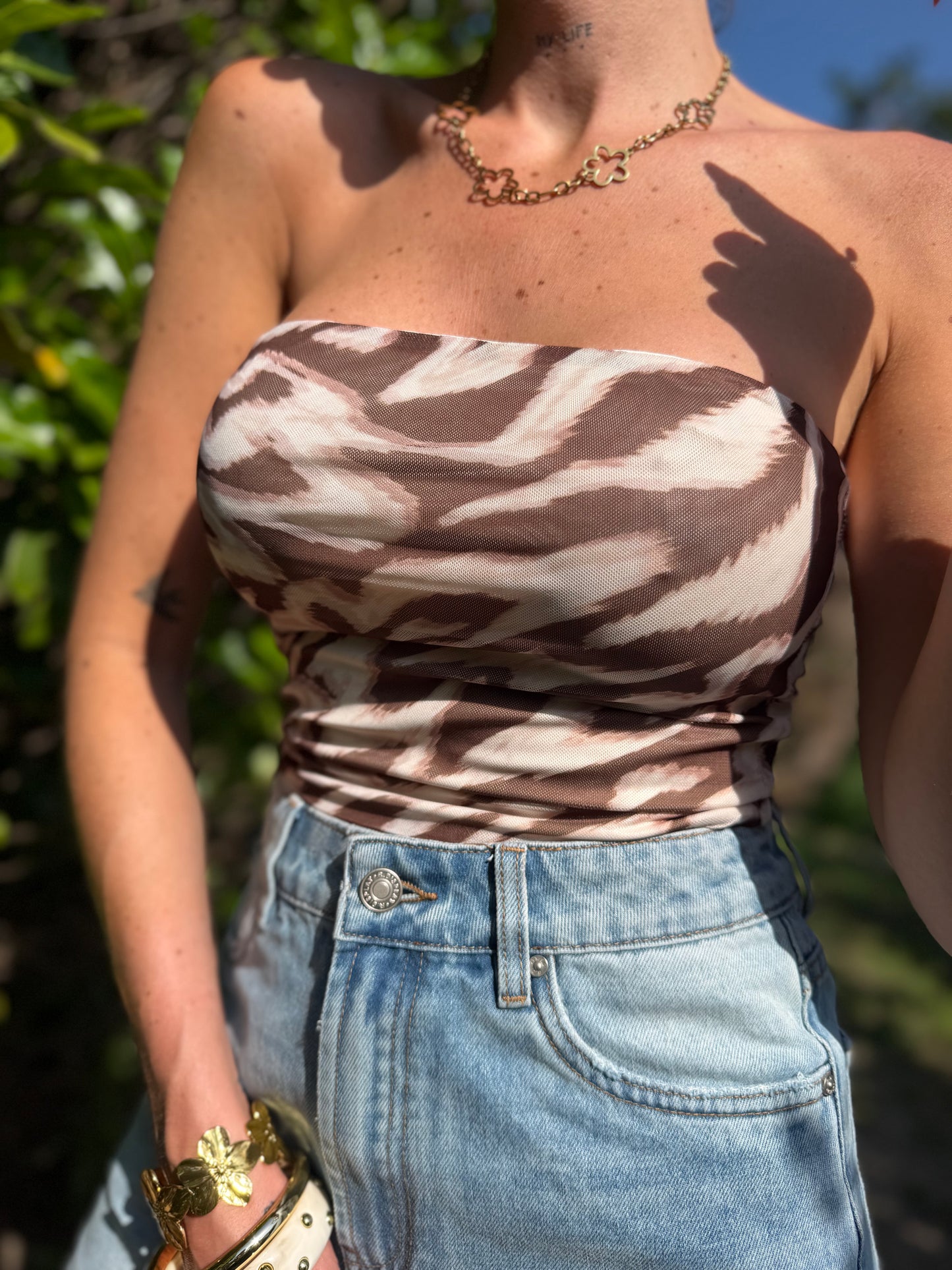 Bandeau Bustier Zèbre